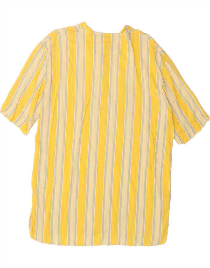ENARA CAMICE Womens Blouse Top UK 14 Large Yellow Striped Vintage Enara Camice and Second-Hand Enara Camice from Messina Hembry 