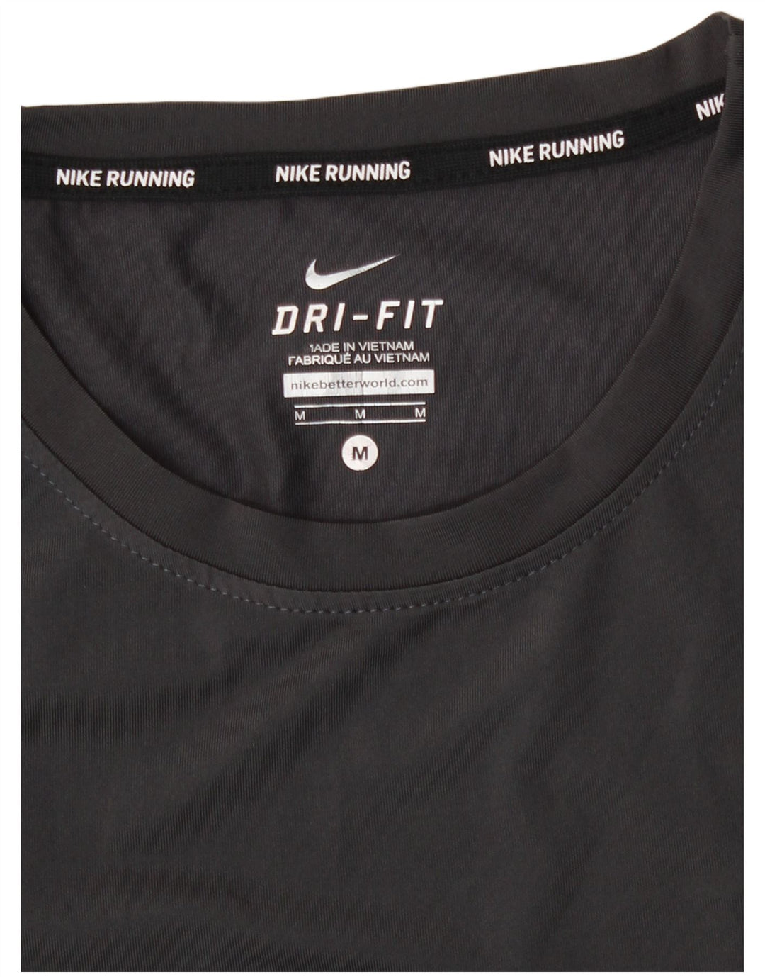 Nike Mens Dri Fit T-Shirt Top Medium Grey