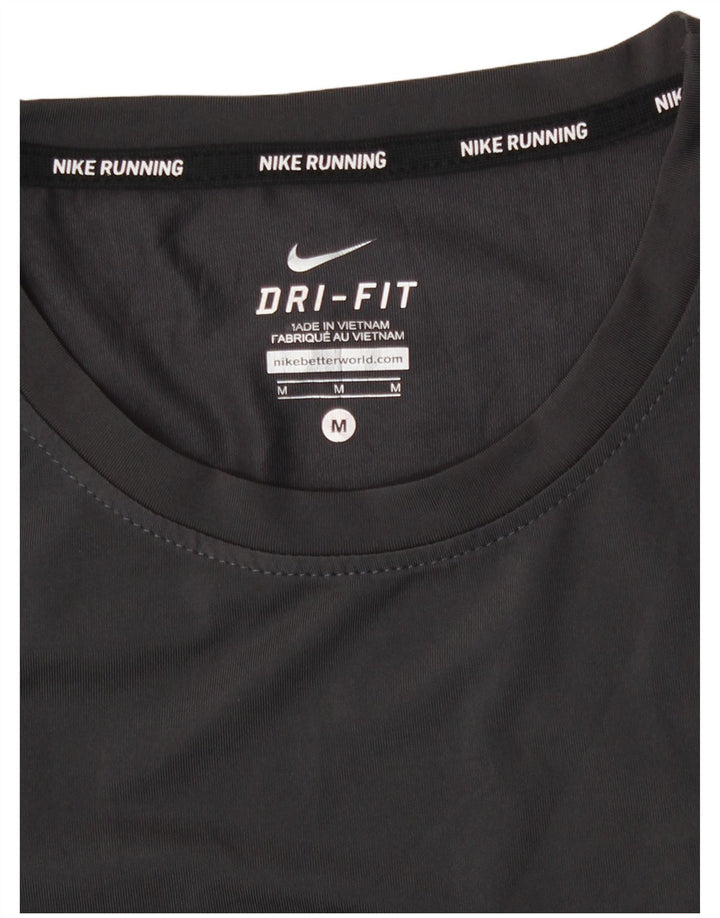 Nike Mens Dri Fit T-Shirt Top Medium Grey