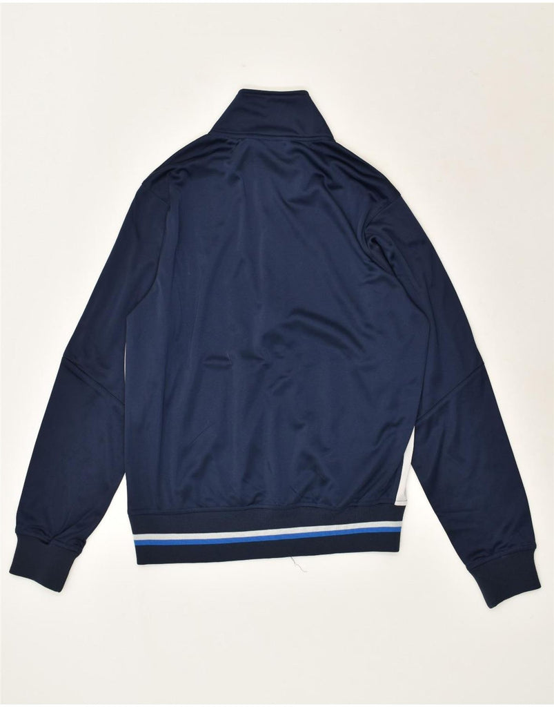 DIADORA Mens Graphic Tracksuit Top Jacket Large Navy Blue Colourblock | Vintage Diadora | Thrift | Second-Hand Diadora | Used Clothing | Messina Hembry 