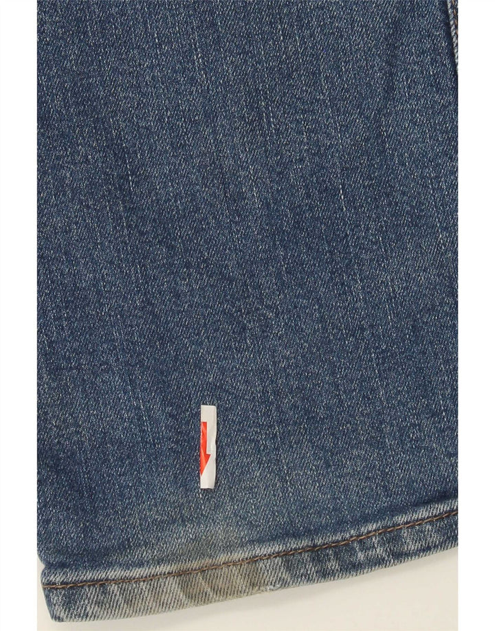 Wrangler Mens Regular Fit Straight Jeans W38 L30 Blue Cotton