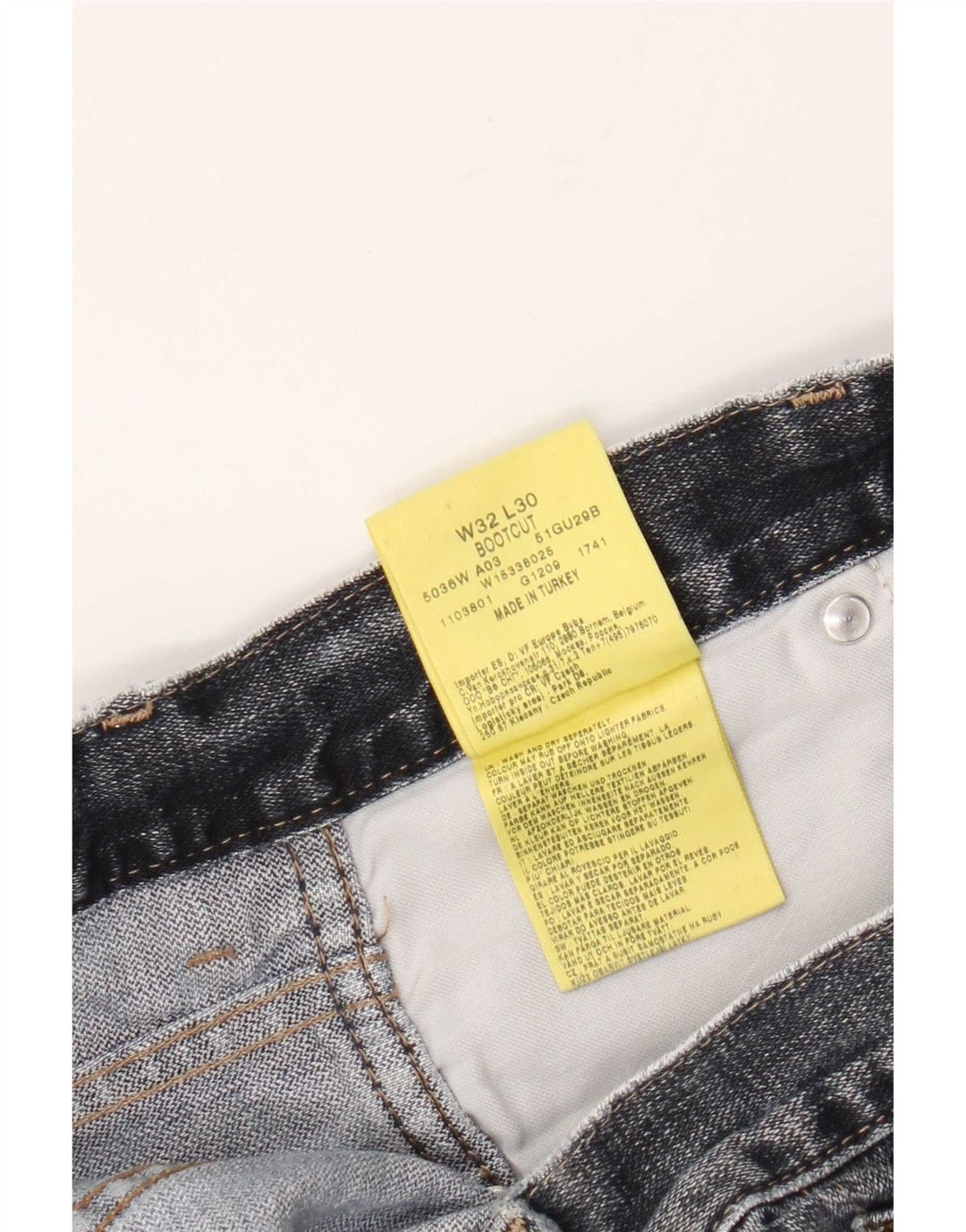 Wrangler Mens Bootcut Jeans W32 L27 Blue Cotton