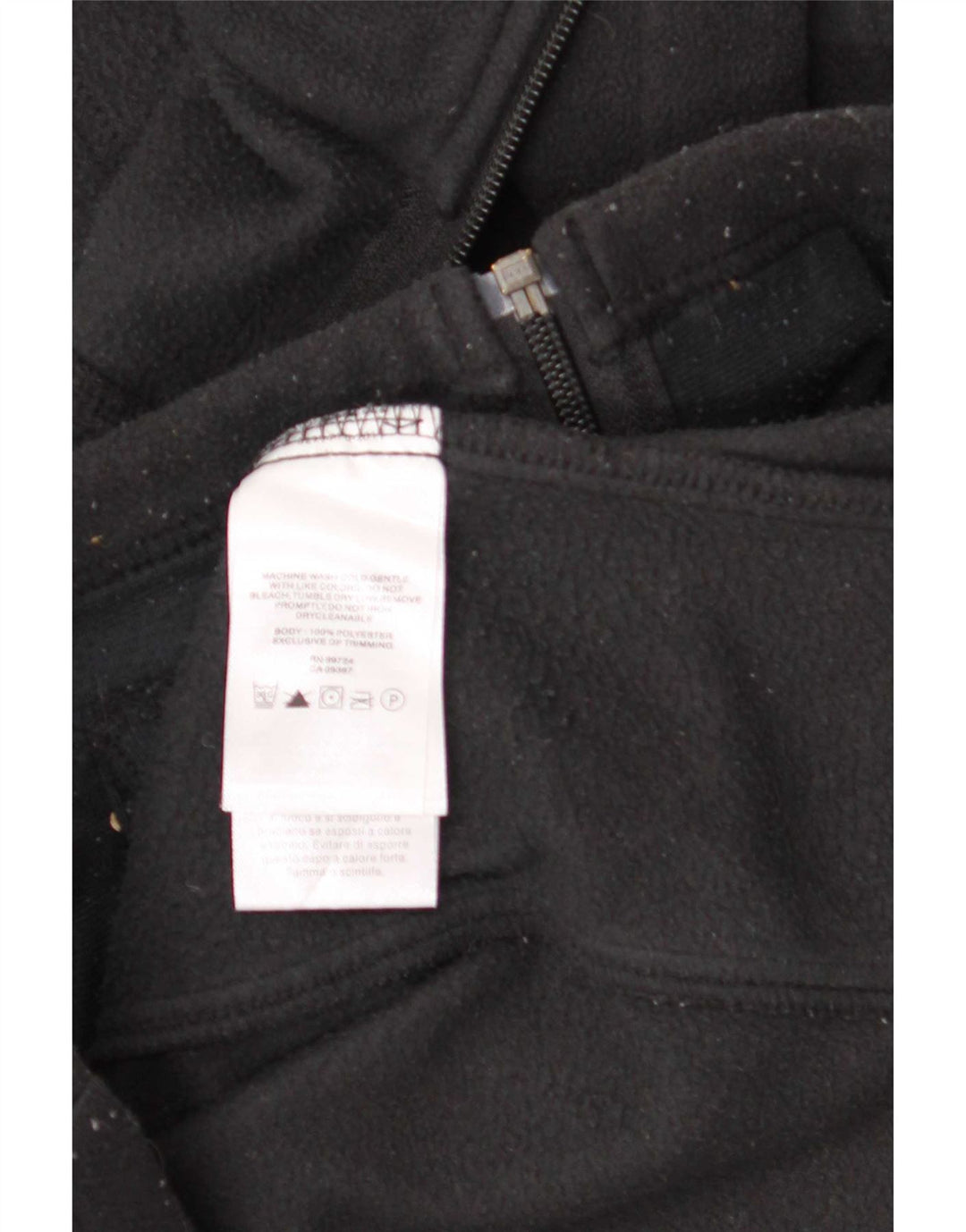 Columbia Womens Oversized Fleece Jacket UK 10 Small Black Polyester
