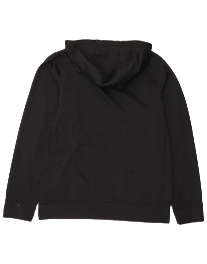 NIKE Mens Therma-Fit Graphic Hoodie Jumper Small Black Polyester