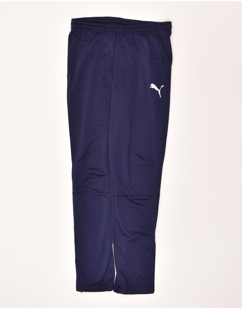 PUMA Mens Tracksuit Trousers Medium Navy Blue | Vintage Puma | Thrift | Second-Hand Puma | Used Clothing | Messina Hembry 