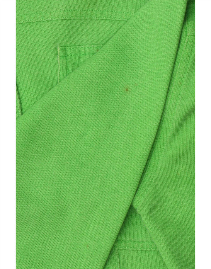 Armani Jeans Womens Crop Bomber Jacket IT 44 Medium Green Cotton
