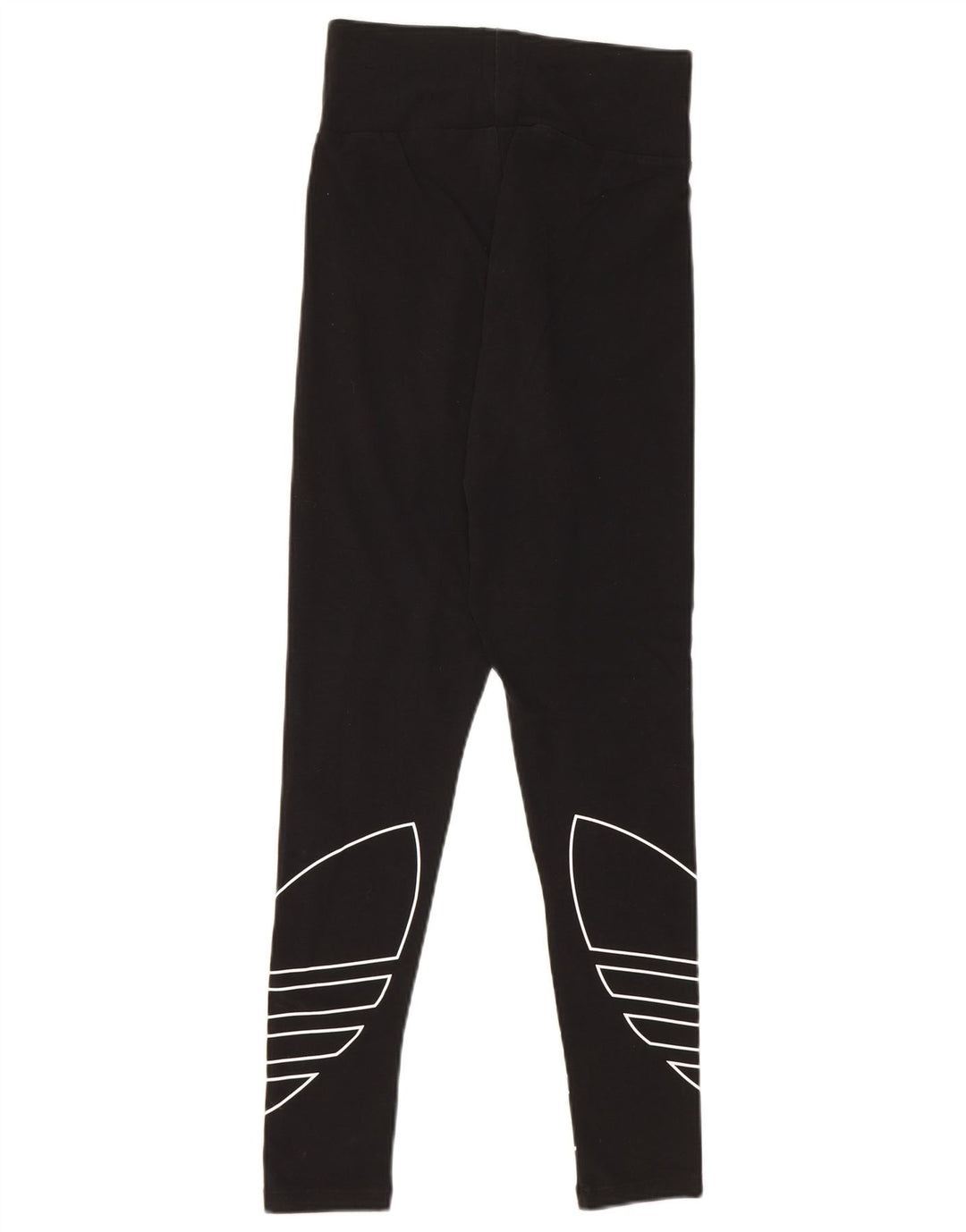 Adidas Womens Graphic Leggings UK 8 Small Black Cotton