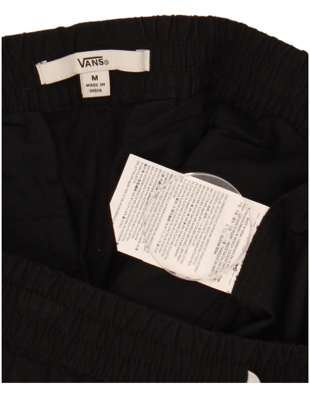 Vans Mens Cargo Shorts Medium W30 Black Geometric Cotton