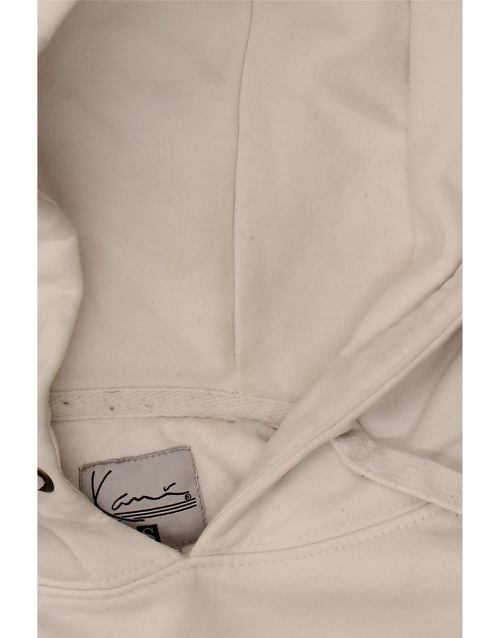 KARL KANI Mens Loose Fit Graphic Hoodie Jumper Small White Cotton Vintage Karl Kani and Second-Hand Karl Kani from Messina Hembry 