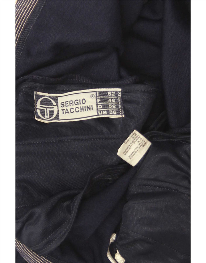 Sergio Tacchini Mens Crop Tracksuit Trousers IT 50 Large Navy Blue