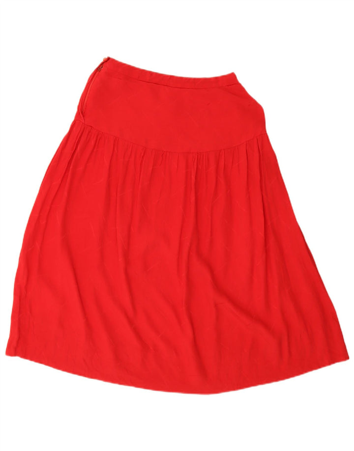 Vintage Womens Oversized 2 Piece Skirt Set UK 14 Medium W26  Red