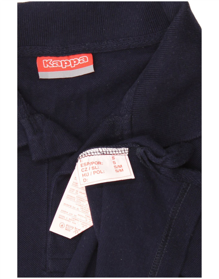 Kappa Mens Polo Shirt Small Navy Blue Cotton