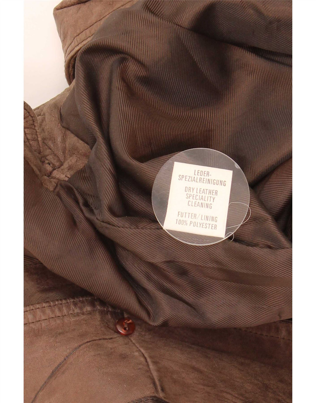 Vintage Mens Leather Waistcoat IT 58 2XL Brown