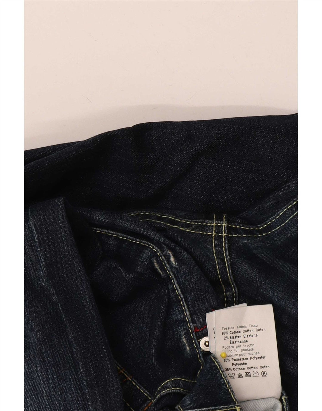 Dondup Mens Slim Jeans W31 L30 Navy Blue Cotton
