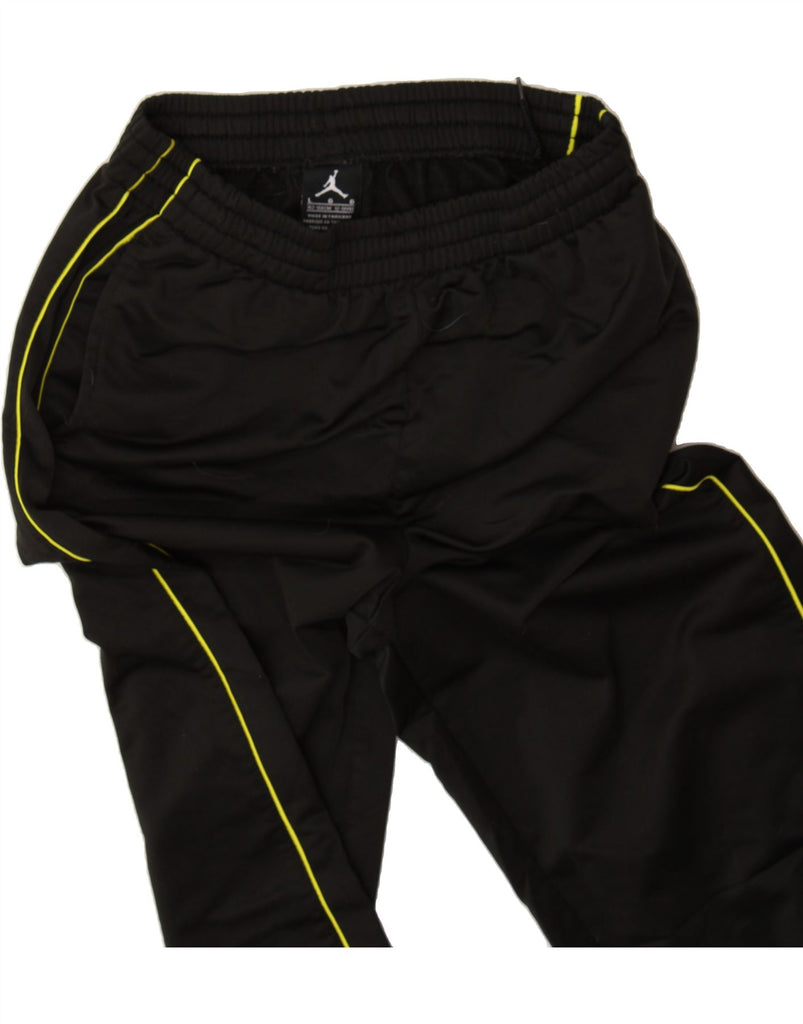 JORDAN Boys Tracksuit Trousers 12-13 Years Large Black Polyester Vintage Jordan and Second-Hand Jordan from Messina Hembry 