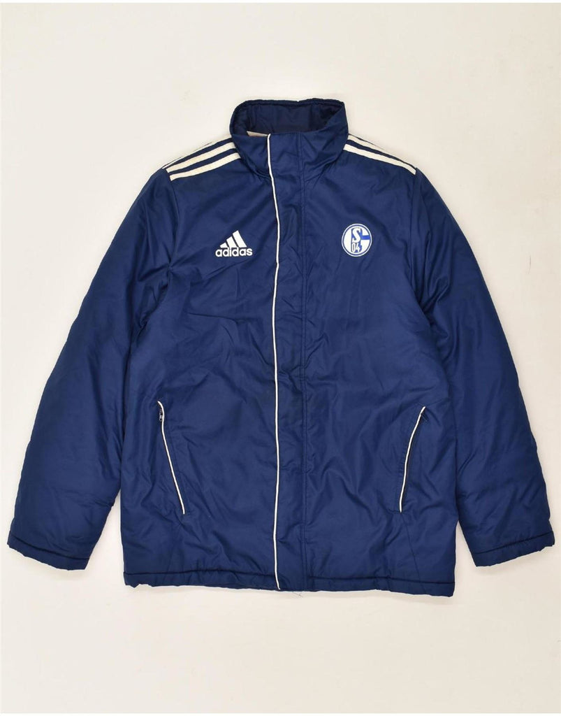 ADIDAS Boys Windbreaker Jacket 15-16 Years Navy Blue Nylon Vintage Adidas and Second-Hand Adidas from Messina Hembry 