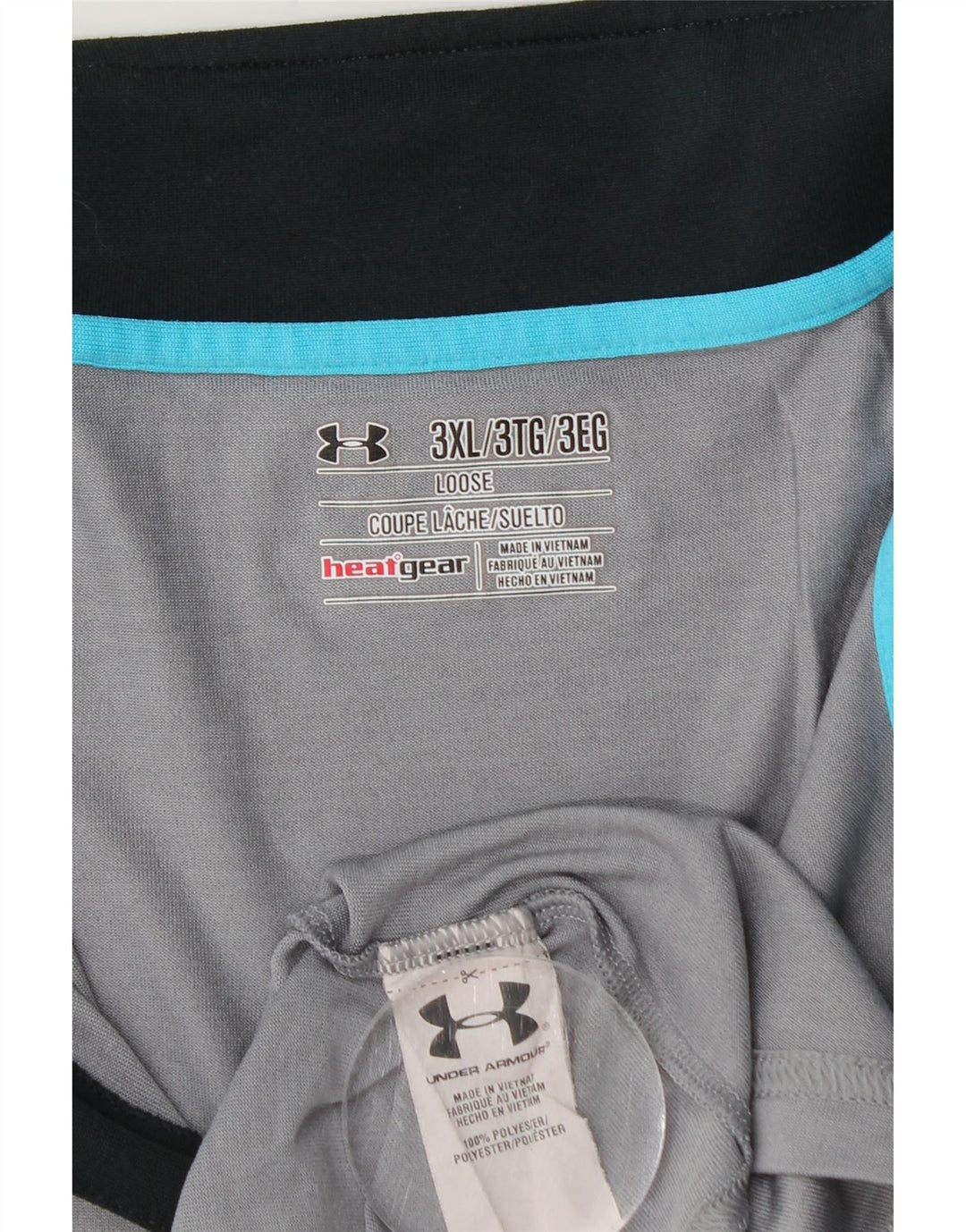 UNDER ARMOUR Mens Heat Gear Zip Neck Pullover Tracksuit Top 3XL Grey