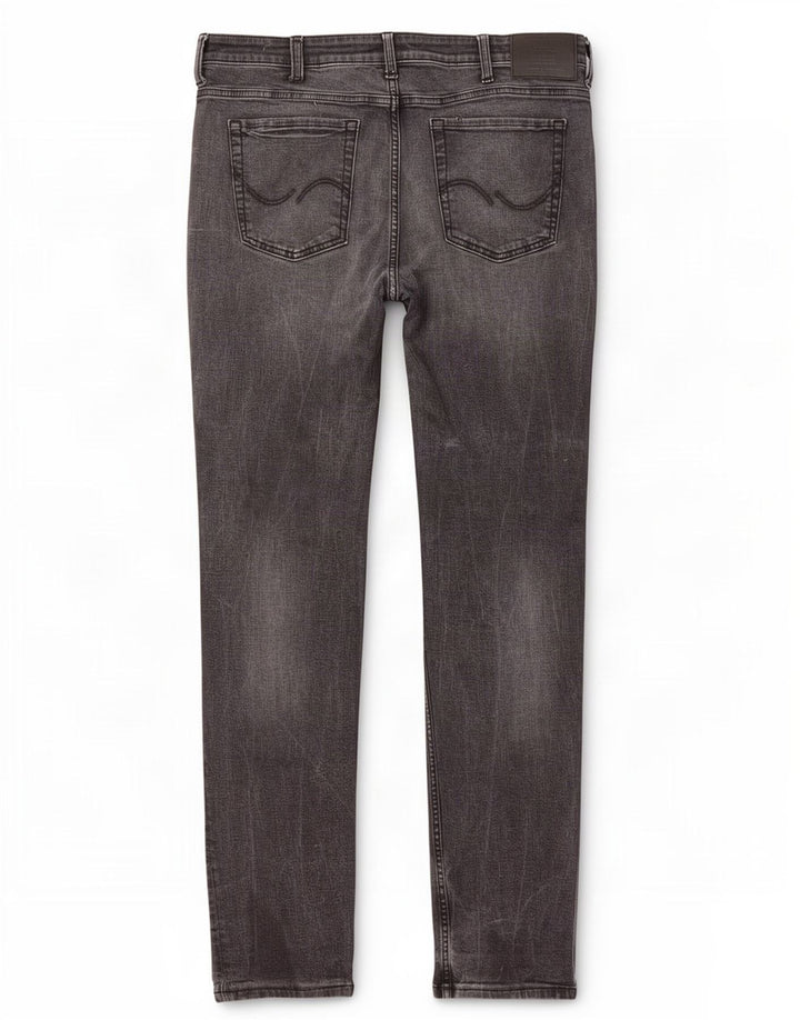 Jack & Jones Mens Slim Jeans W36 L34 Grey Cotton
