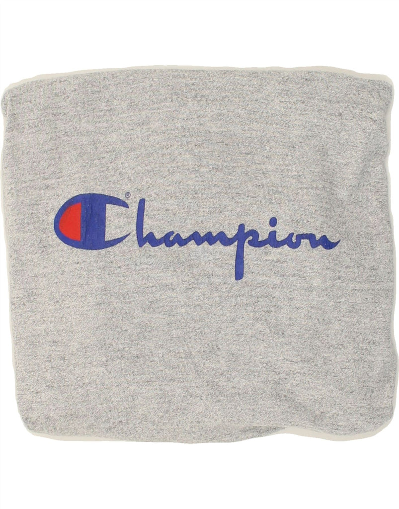 CHAMPION Mens Graphic Hoodie Jumper Medium Grey Cotton | Vintage Champion | Thrift | Second-Hand Champion | Used Clothing | Messina Hembry 