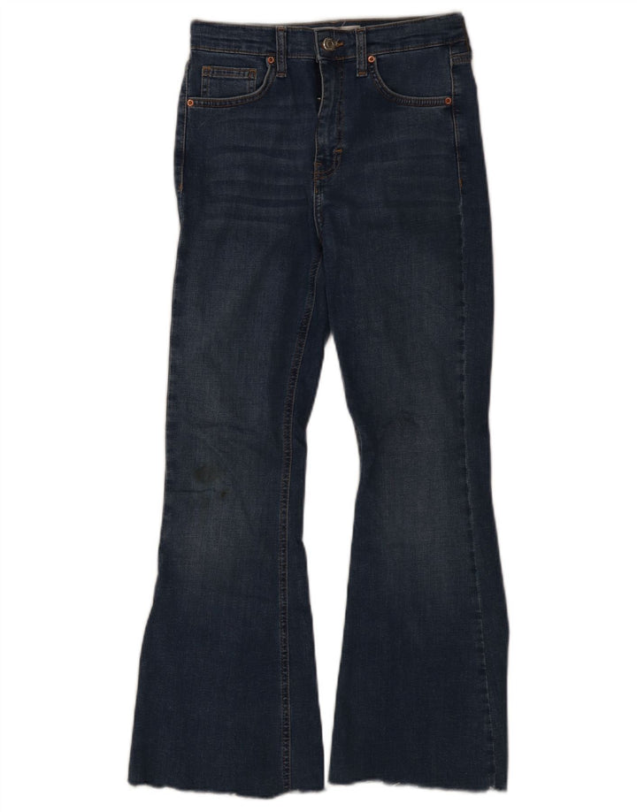 Topshop Womens Jamie Flared Jeans W28 L30 Navy Blue
