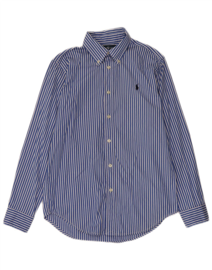 Ralph Lauren Boys Shirt 13-14 Years Blue Striped Cotton