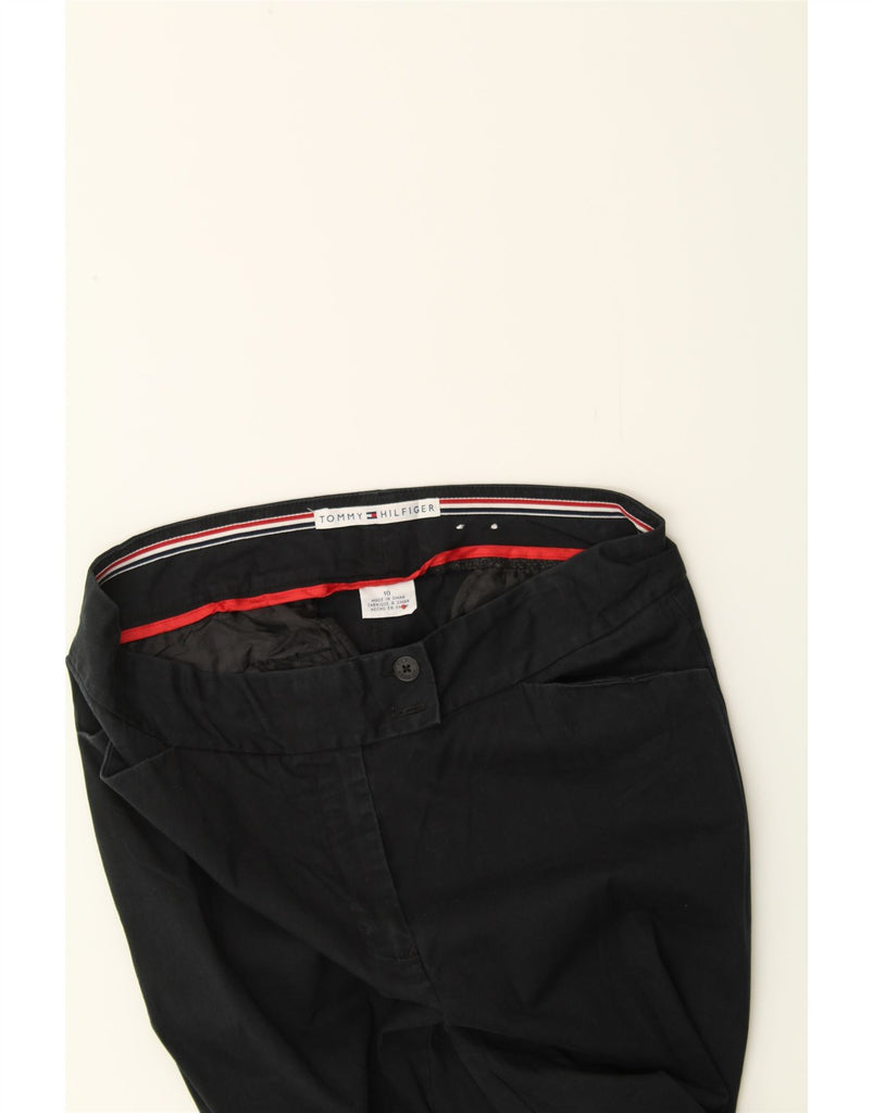 TOMMY HILFIGER Womens Straight Casual Trousers US 10 Large W32 L30 Black Vintage Tommy Hilfiger and Second-Hand Tommy Hilfiger from Messina Hembry 