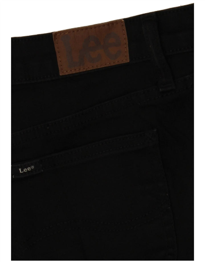 LEE Womens Mid Rise Regular Fit Bootcut Jeans W32 L30 Black