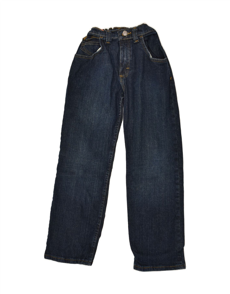 WRANGLER Boys Husky Straight Jeans 9-10 Years W24 L24  Navy Blue Cotton | Vintage Wrangler | Thrift | Second-Hand Wrangler | Used Clothing | Messina Hembry 