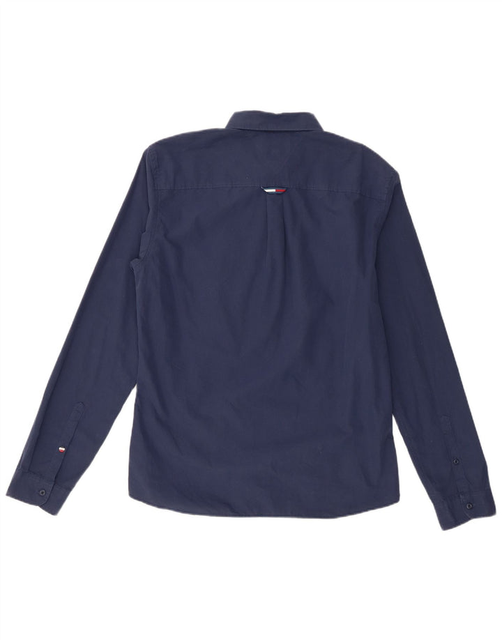 Tommy Hilfiger Mens Regular Fit Shirt Medium Navy Blue