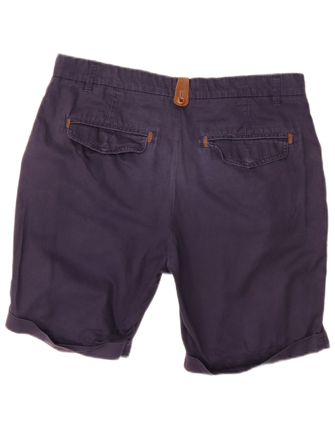 Zara Mens Chino Shorts EU 42 Large W32  Navy Blue