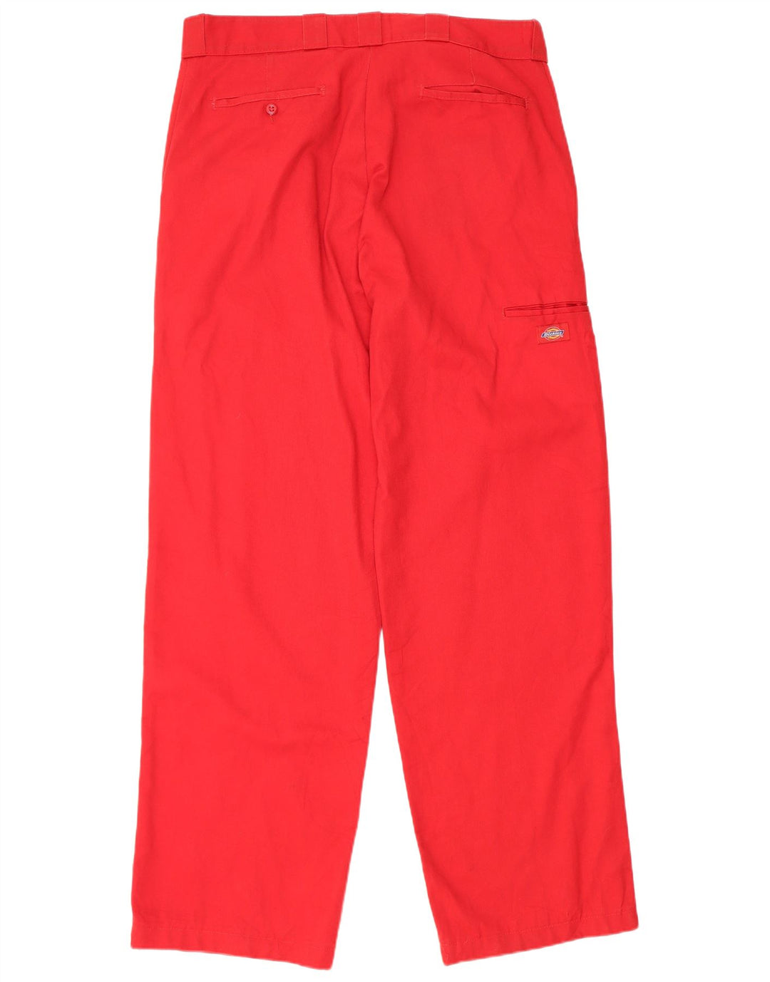 Dickies Mens Loose Fit Cargo Trousers W36 L33 Red Polyester