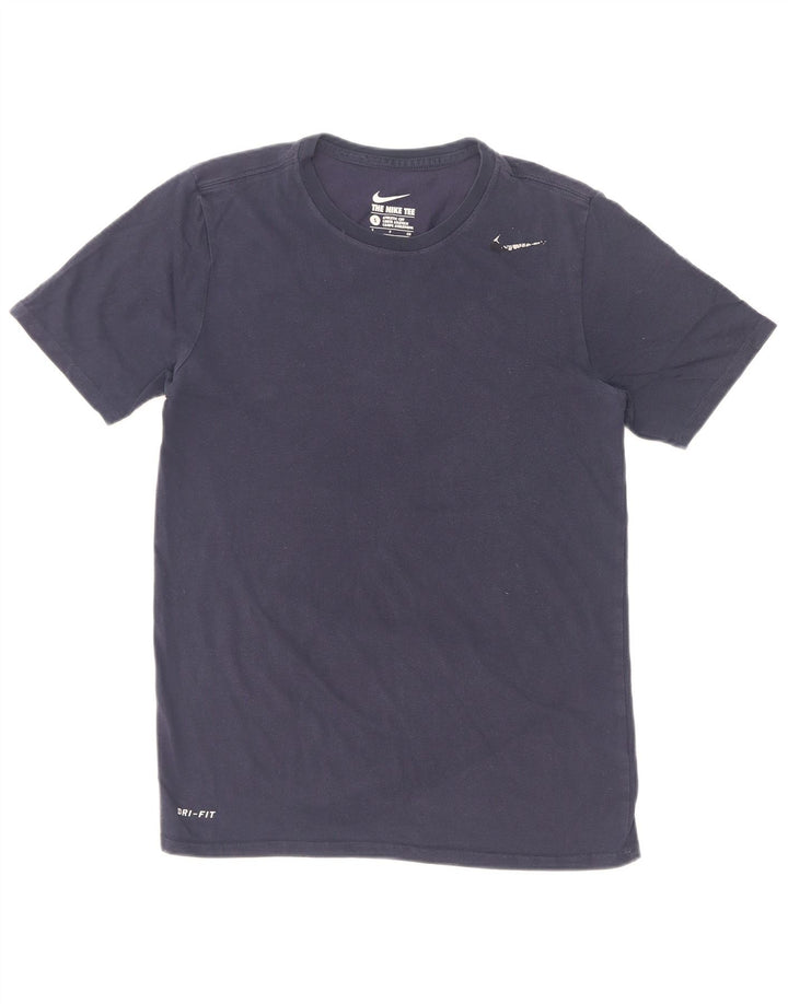 Nike Mens Athletic Cut T-Shirt Top Small Navy Blue Cotton