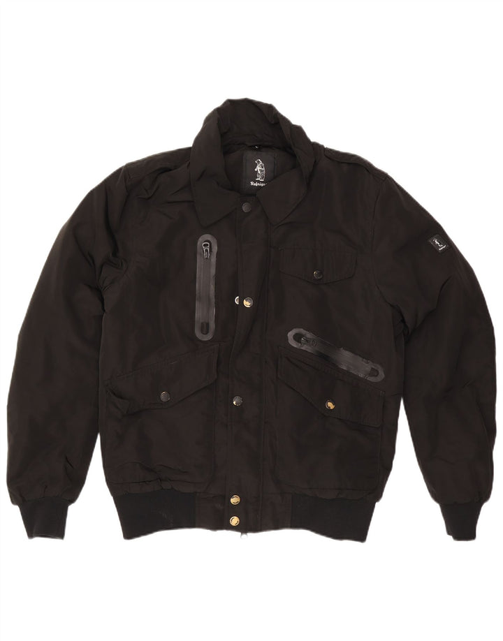 Refrigue Mens Bomber Jacket UK 40 Large Black
