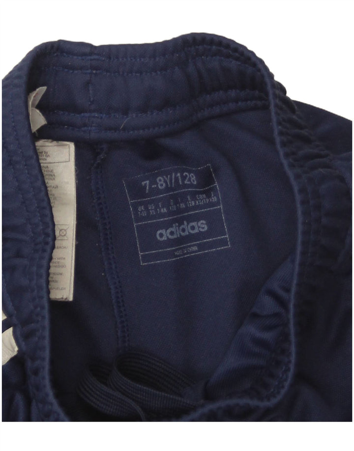 Adidas Boys Aeroready Tracksuit Trousers 7-8 Years  Navy Blue Polyester