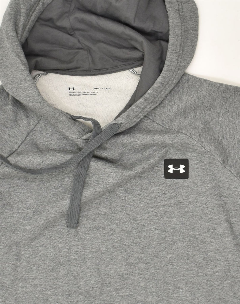 UNDER ARMOUR Mens Hoodie Jumper Medium Grey Cotton | Vintage Under Armour | Thrift | Second-Hand Under Armour | Used Clothing | Messina Hembry 