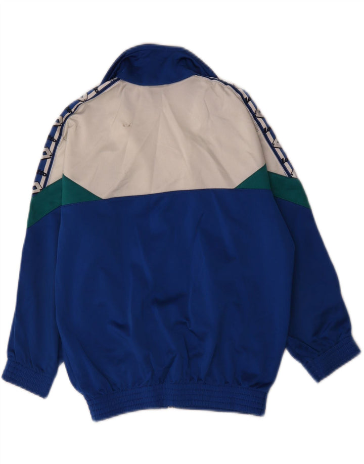 Lotto Boys Graphic Tracksuit Top Jacket 11-12 Years Medium Blue Colourblock