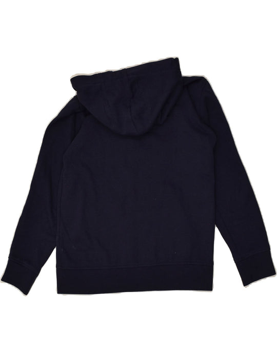 KAPPA Boys Zip Hoodie Sweater 9-10 Years Navy Blue Vintage