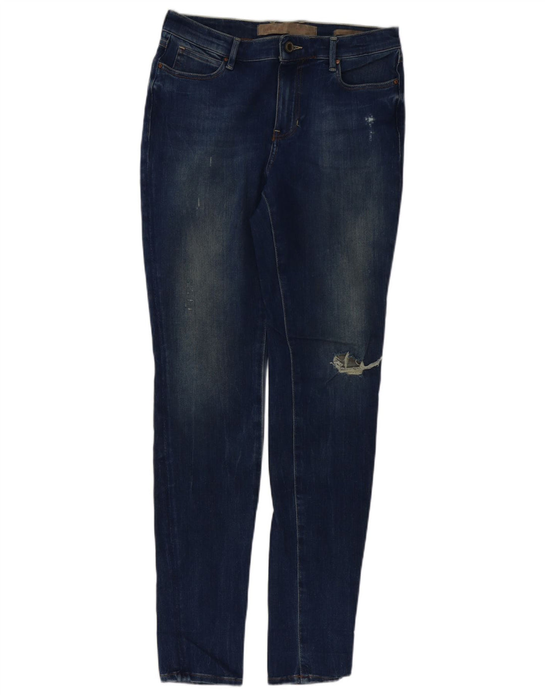 GUESS Womens Distressed Skinny Jeans W30 L32 Blue Cotton