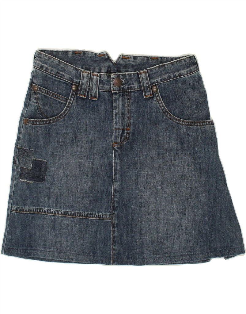 WRANGLER Womens Julia Denim Skirt W28 Medium Blue Cotton | Vintage Wrangler | Thrift | Second-Hand Wrangler | Used Clothing | Messina Hembry 