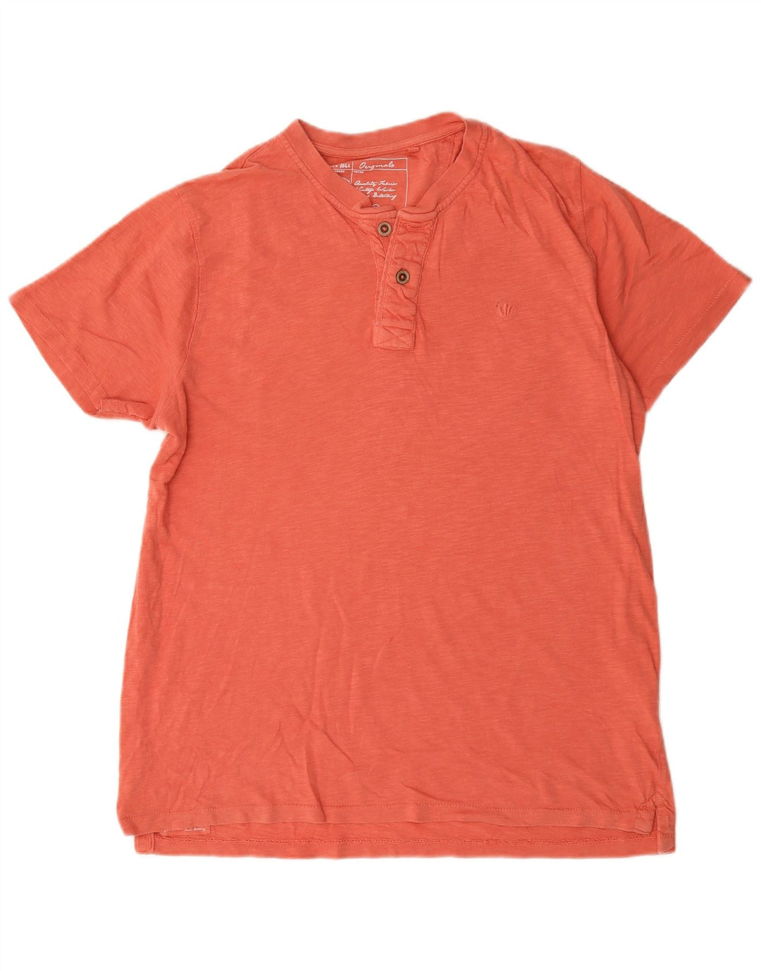 Fat Face Mens T-Shirt Top Medium Orange Flecked Cotton