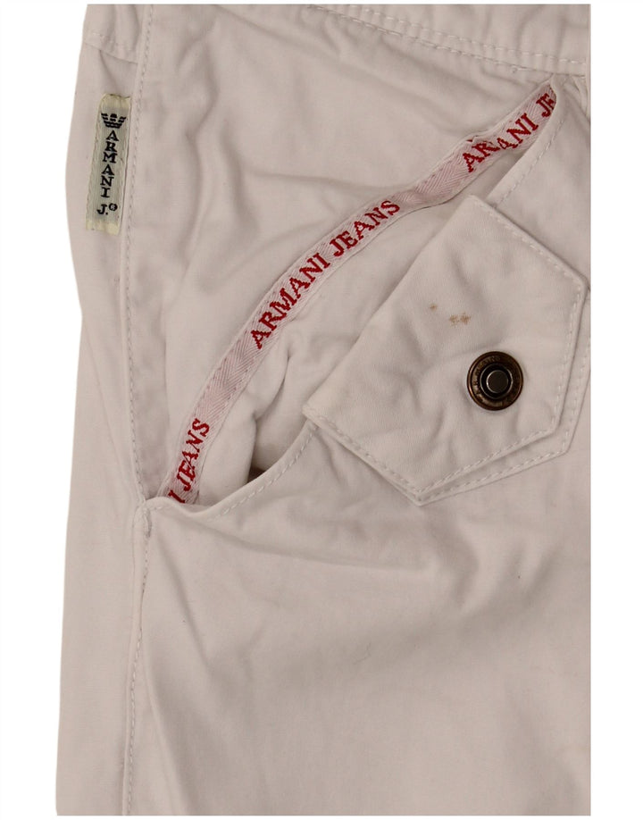 Armani Womens Bermuda Shorts W28 Medium  White Cotton