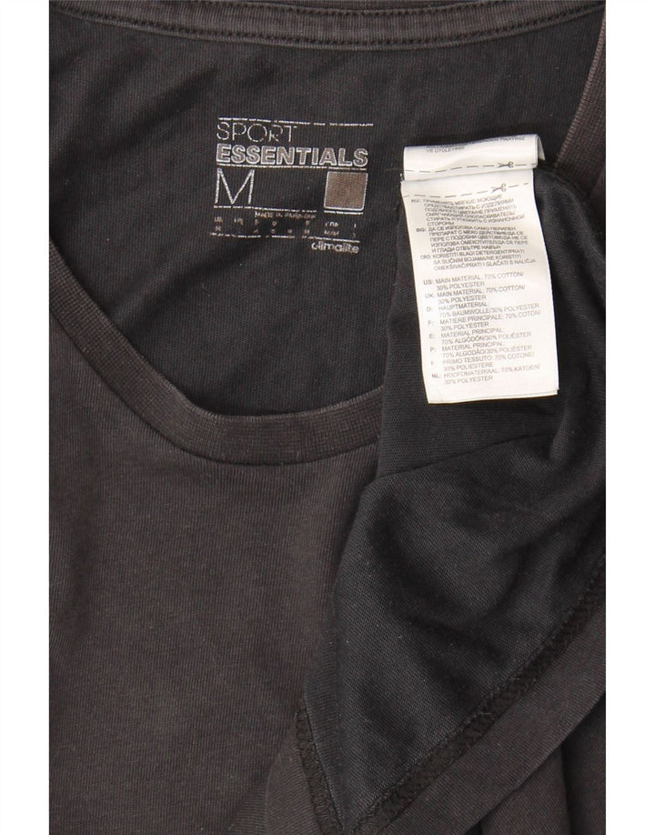 Adidas Mens Climalite T-Shirt Top Medium Black Cotton