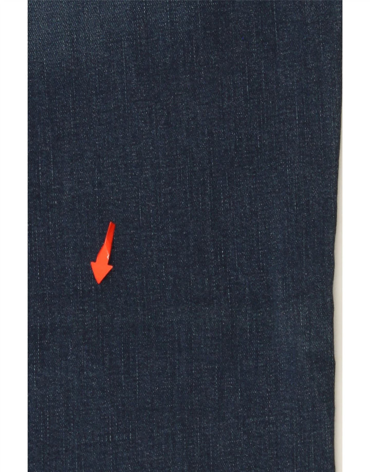 LEE Womens Perfect Fit Straight Jeans W34 L30 Navy Blue