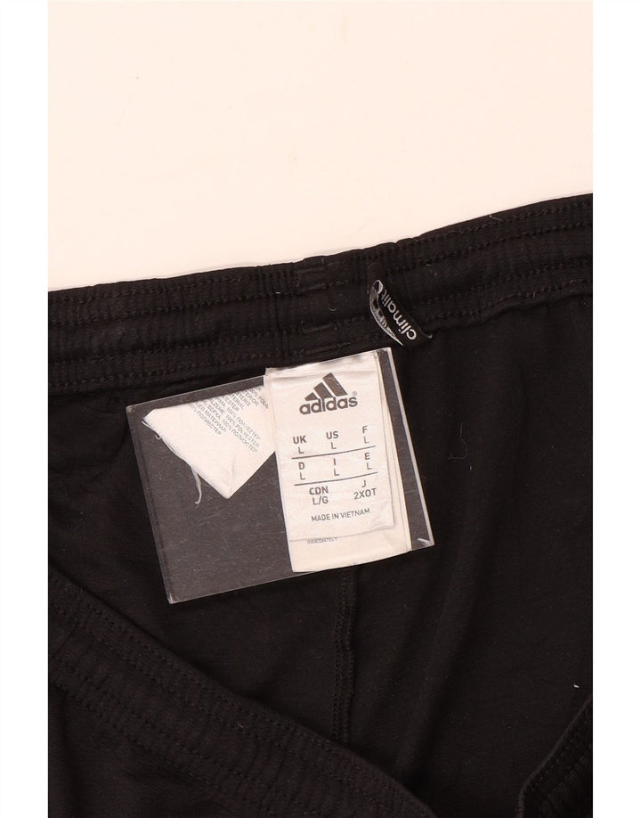 Adidas Mens Climalite Sport Shorts Large  Black Colourblock Polyester