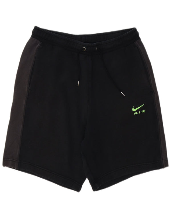 NIKE Mens Sport Shorts Large  Black Colourblock Cotton