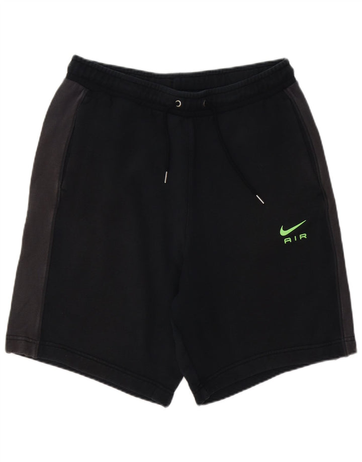 NIKE Mens Sport Shorts Large  Black Colourblock Cotton