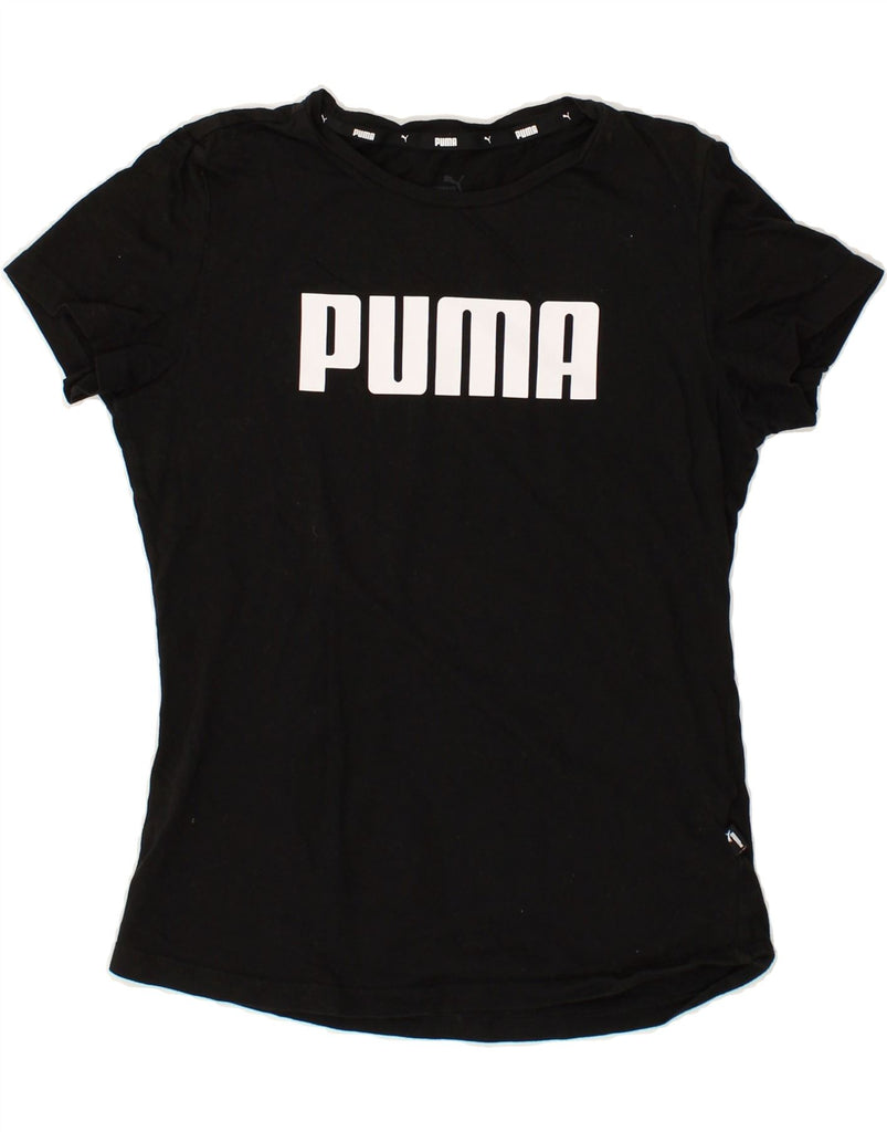 PUMA Boys Graphic T-Shirt Top 13-14 Years Black | Vintage Puma | Thrift | Second-Hand Puma | Used Clothing | Messina Hembry 