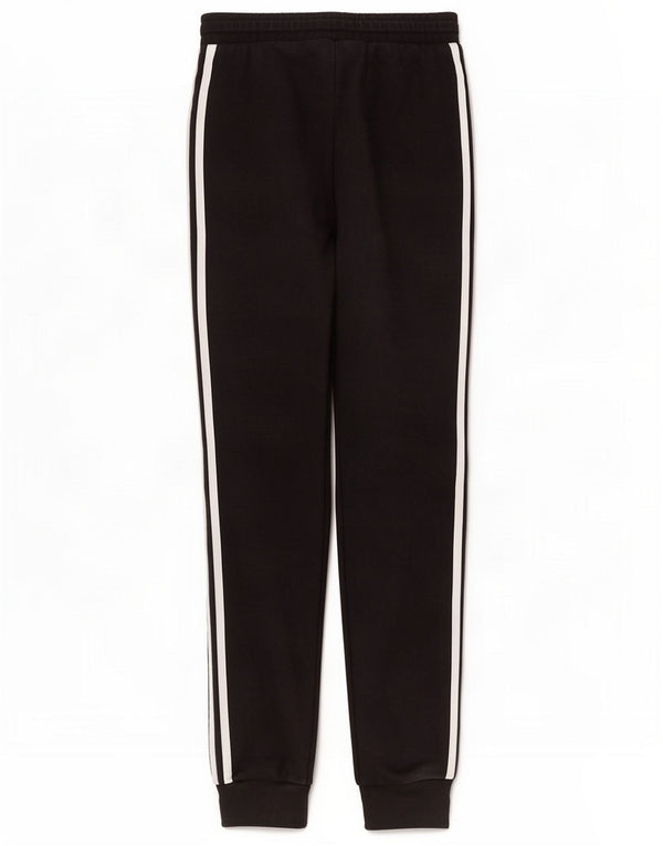 Adidas Boys Tracksuit Trousers Joggers 12-13 Years Black Cotton Sports
