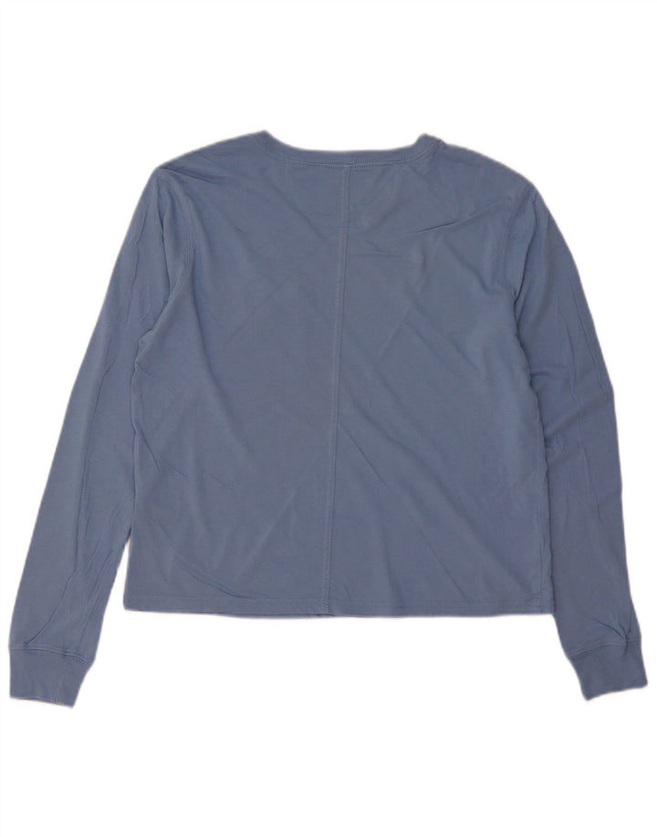 Carhartt Womens Oversized Top Long Sleeve US 0/2 XS Blue Cotton