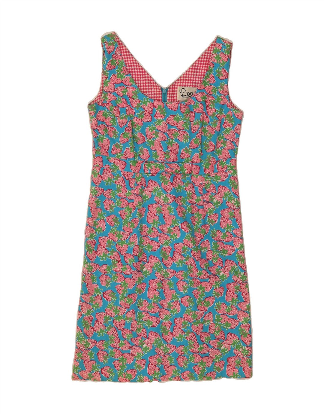 LILLY PULITZER Womens Abstract Pattern A-Line Dress US 8 Medium Blue Vintage Lilly Pulitzer and Second-Hand Lilly Pulitzer from Messina Hembry 